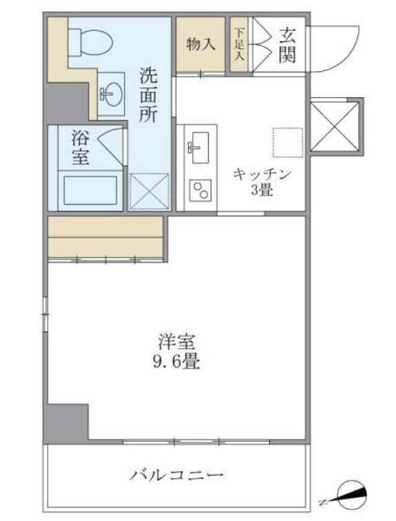 アイトー・ロワイヤル青横の物件間取画像