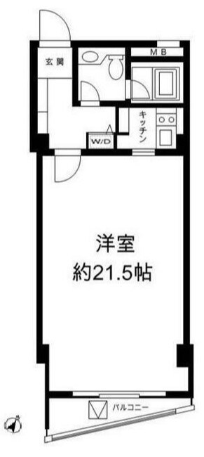 Ｈ＆Ｍ南青山(エイチ＆エム南青山)の物件間取画像