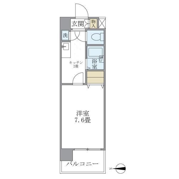 イーストコート芝の物件間取画像