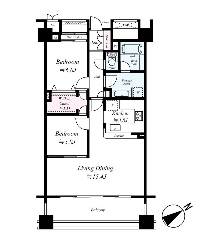 ベイサイドステージ東京の物件間取画像