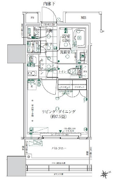 ローレルタワールネ浜松町の物件間取画像