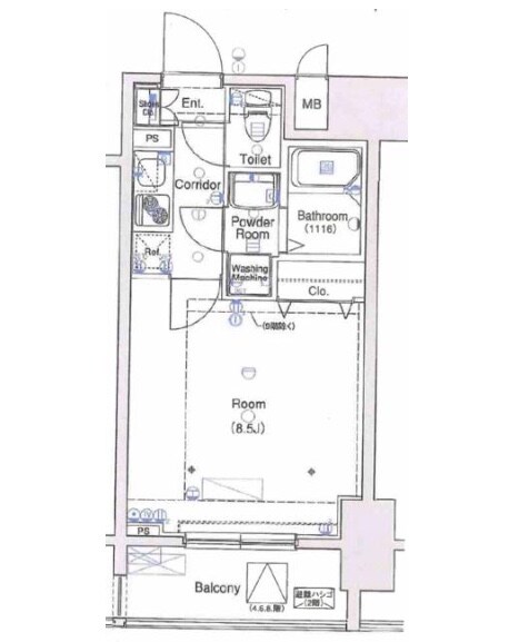 エルフラット田町（L-Flat田町）の物件間取画像