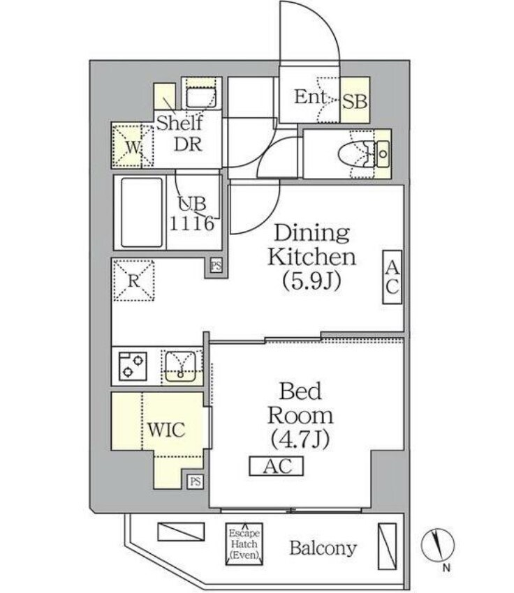 ブリックレジデンス南青山（BRICK RESIDENCE南青の物件間取画像