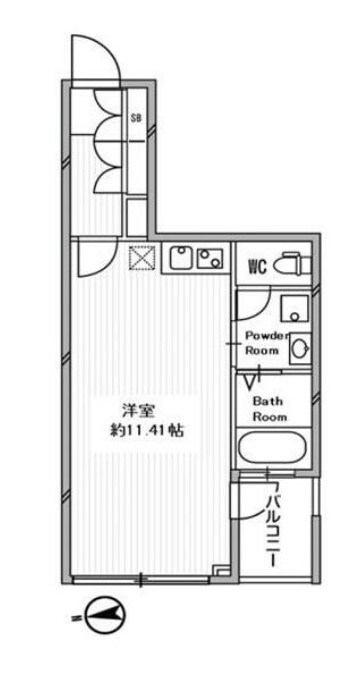 白金高輪レジデンスの物件間取画像