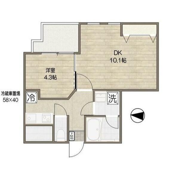 ムジーク北参道の物件間取画像