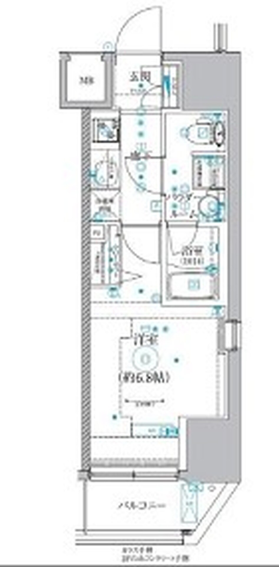 クオリタス品川南の物件間取画像