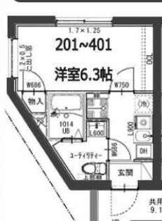 アイリス東品川　の物件間取画像