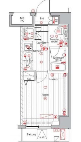 プレミアムキューブ広尾の物件間取画像