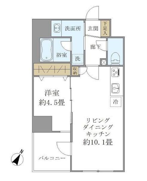 パインステージ白金高輪の物件間取画像