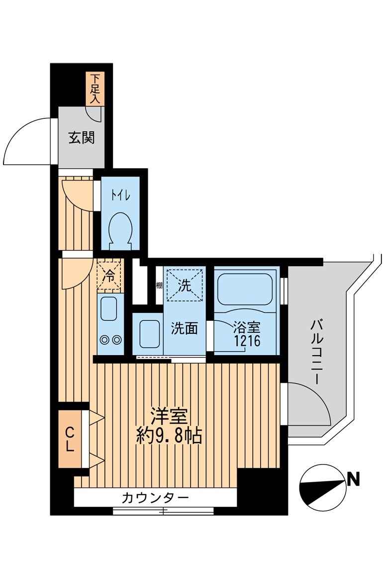 クリオ戸越銀座弐番館の物件間取画像