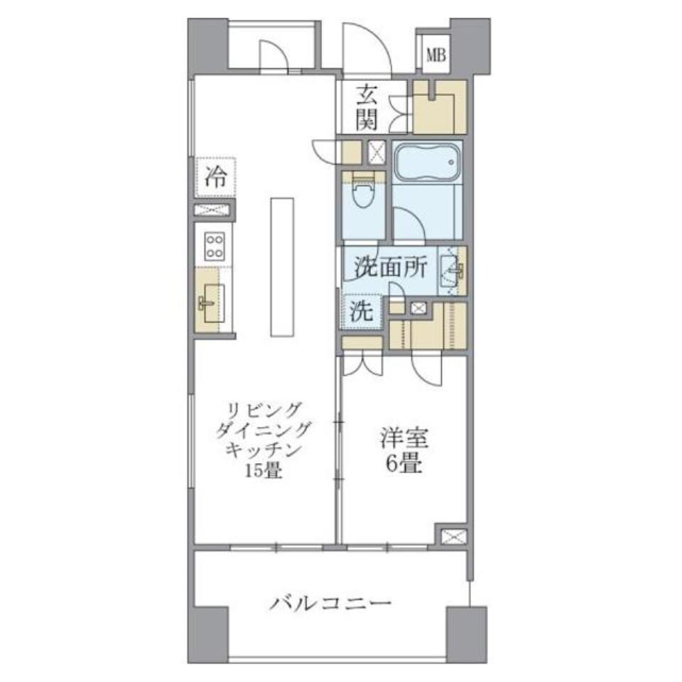 アパートメンツ三田の物件間取画像