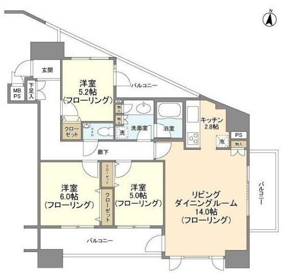 HF白金高輪レジデンスの物件間取画像