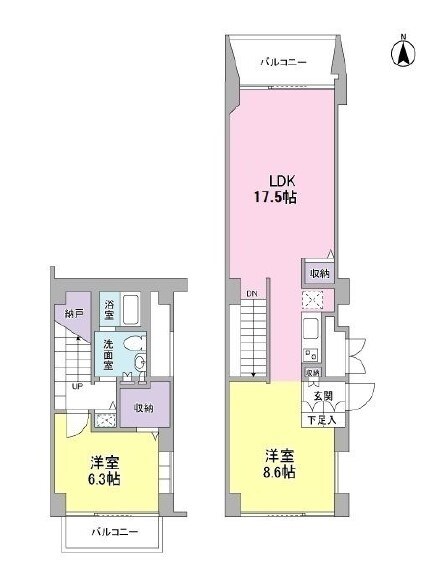 N3ユニテの物件間取画像