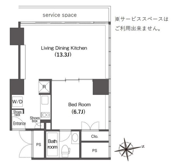 ウエリスアーバン品川タワーの物件間取画像