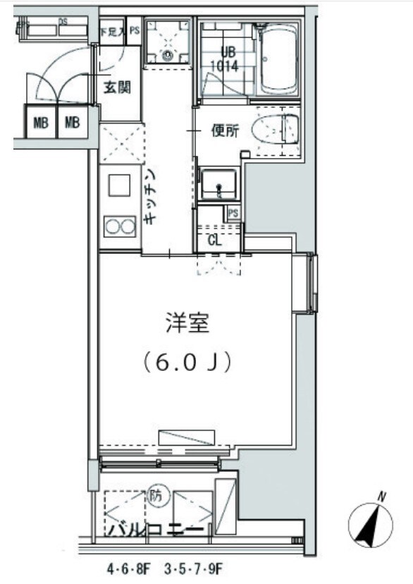 グランディオール広尾テラスの物件間取画像