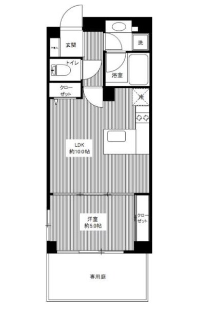 カスタリア高輪台IIの物件間取画像