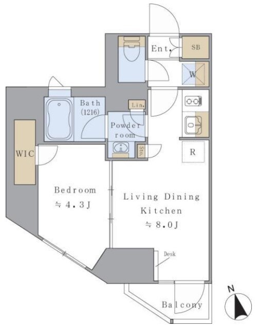 プライマル元浅草の物件間取画像