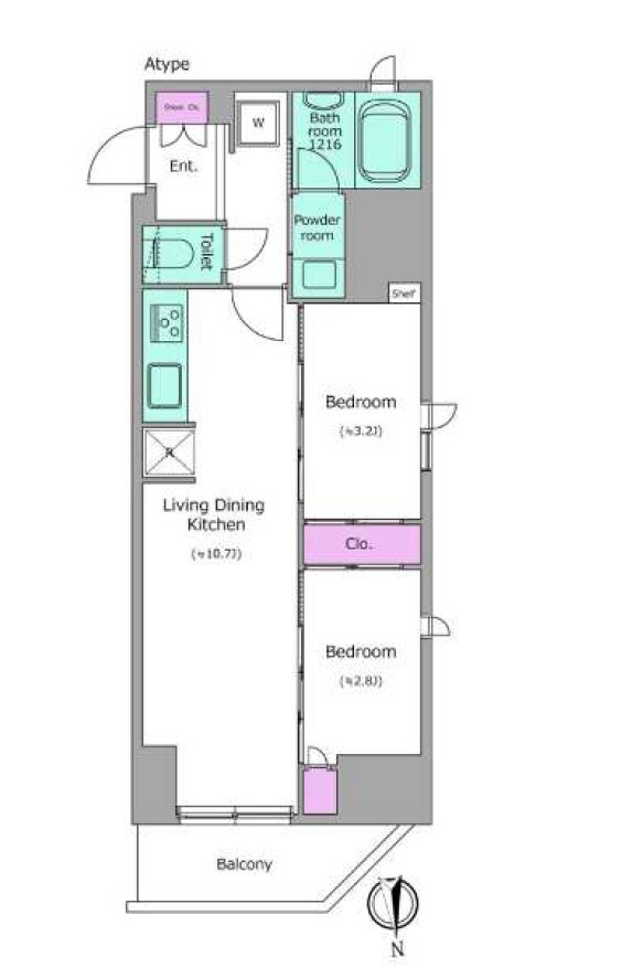 ワンルーフレジデンス上野御徒町の物件間取画像