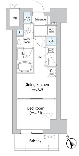 ミリアレジデンス浅草橋IIの物件間取画像