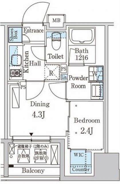 パークアクシス神保町の物件間取画像