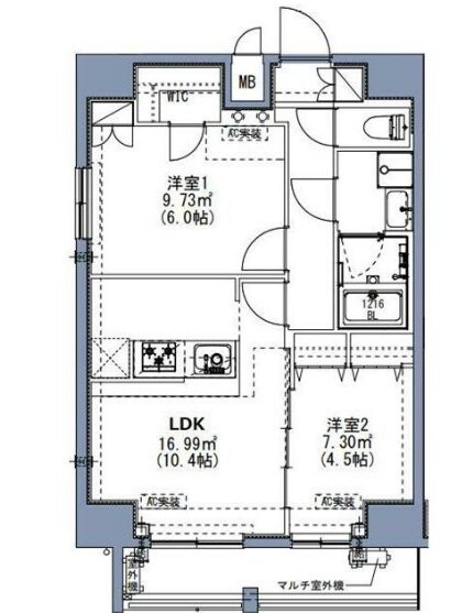 エスレジデンス尾久アズール(S-RESIDENCE尾久azuの物件間取画像