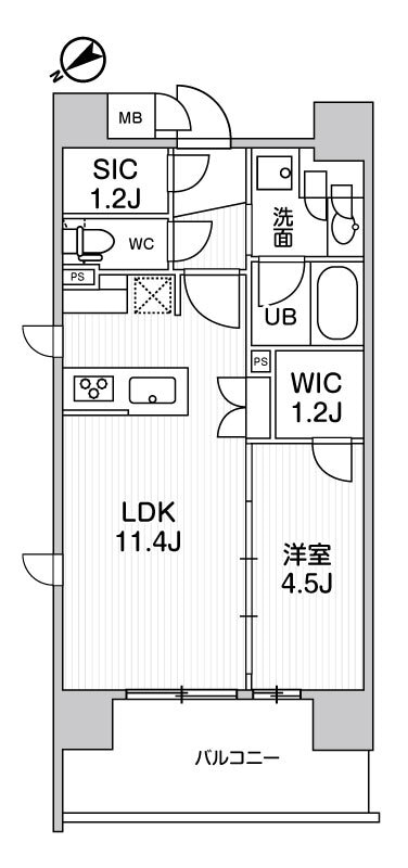 ドゥーエ入谷IIIの物件間取画像