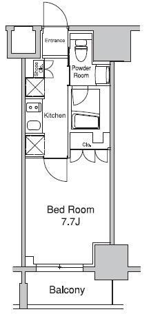 プラウドフラット浅草駒形の物件間取画像