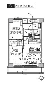 エルフォルテ東日暮里の物件間取画像