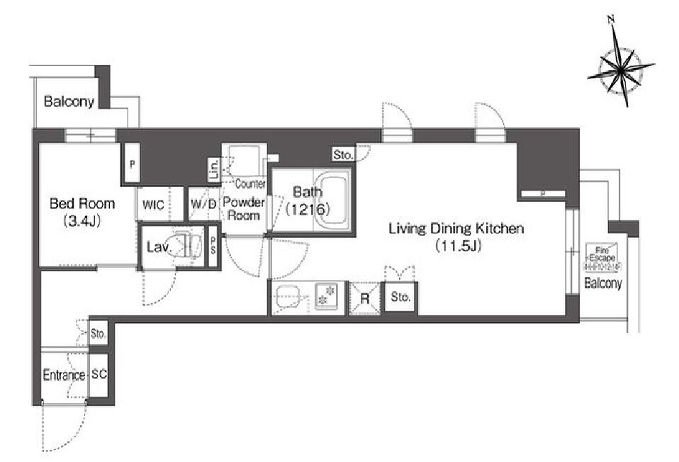 コンフォリア東上野の物件間取画像
