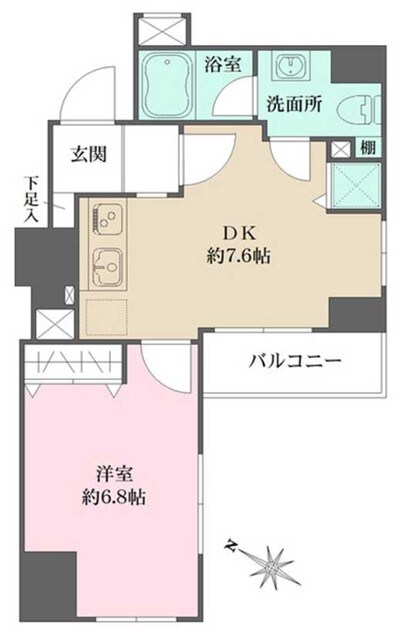 スパッジオ蔵前の物件間取画像