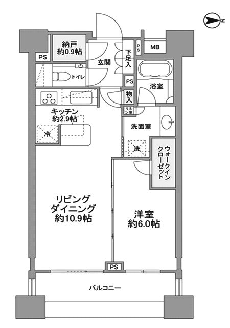 パークハウス千代田富士見の物件間取画像