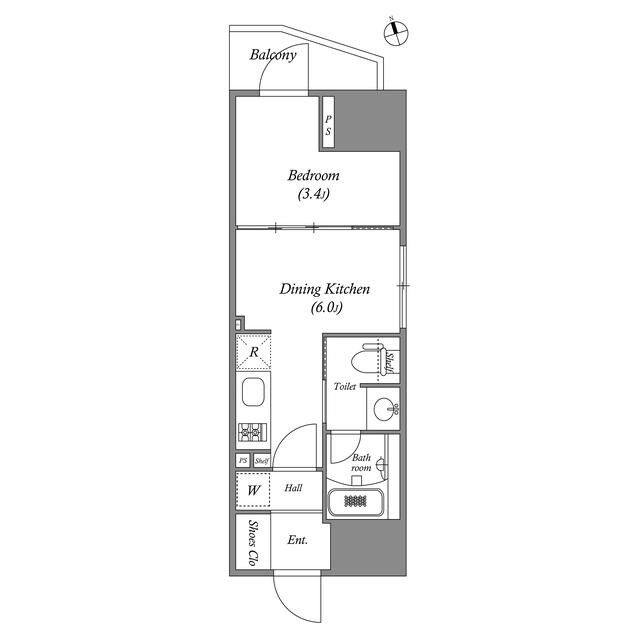 ディームス上野の物件間取画像