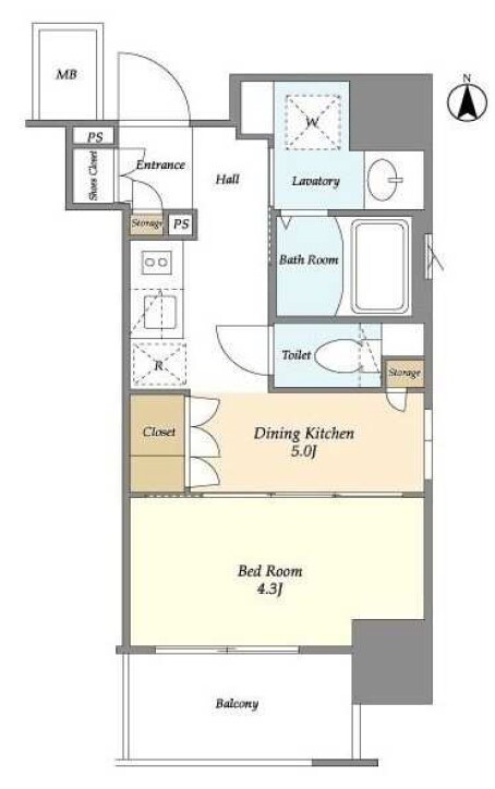オルムコート日暮里イースト(ORME COURT NIPPORI EAST)の物件間取画像