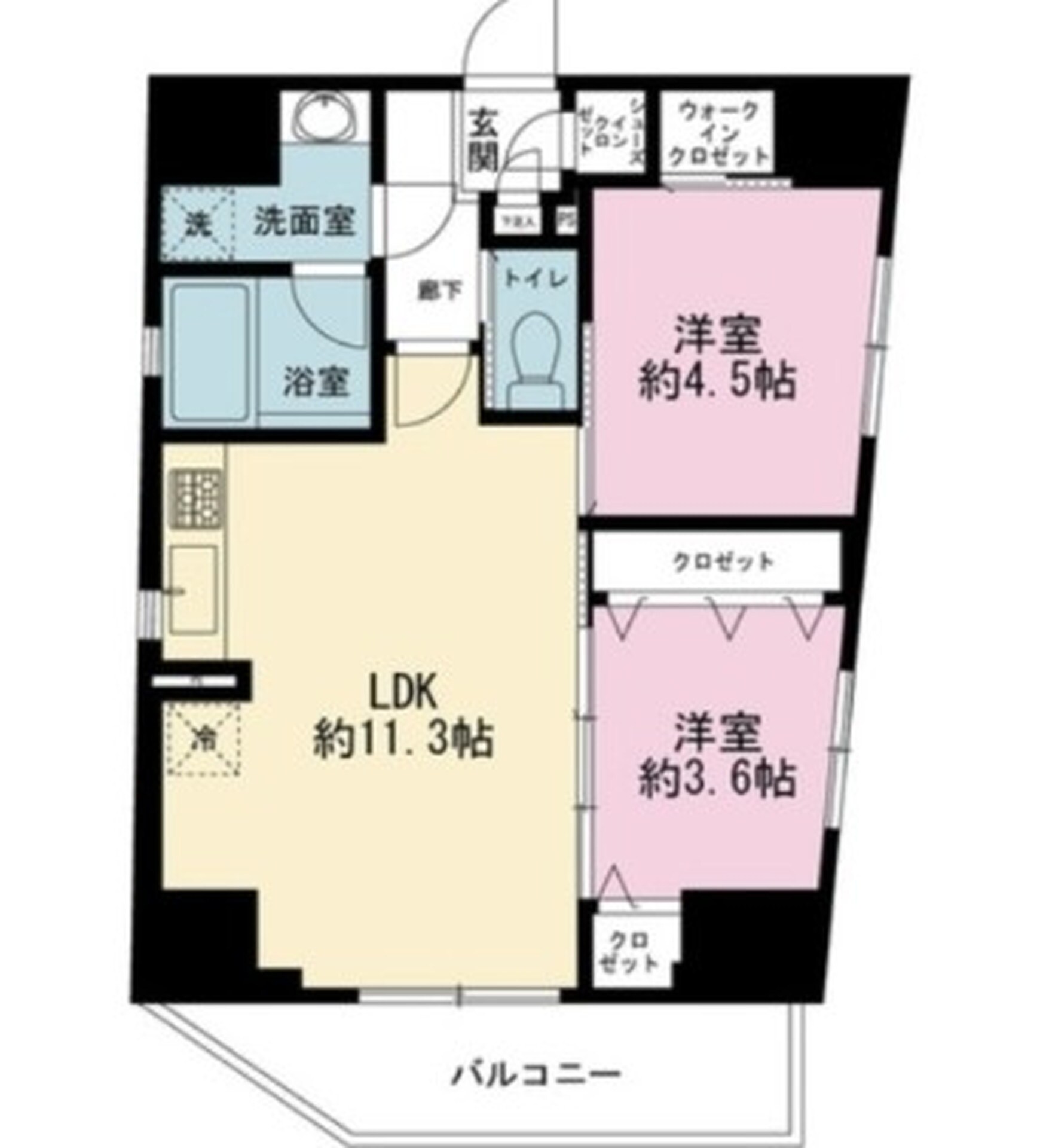 シティインデックス山手動坂の物件間取画像