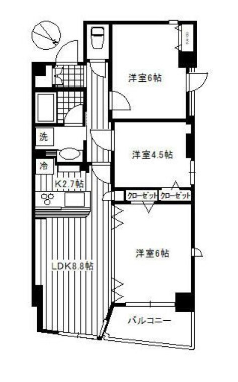 スカーラ四谷の物件間取画像