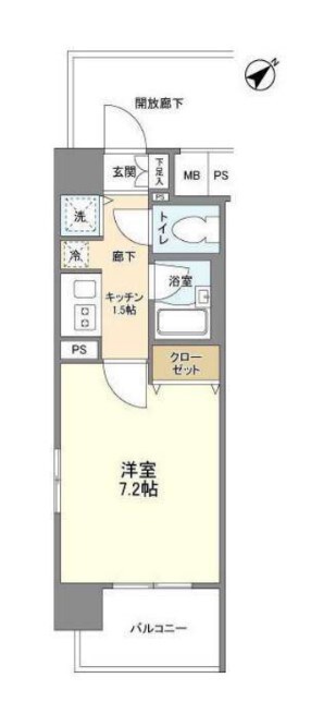 サンピエス河田町の物件間取画像