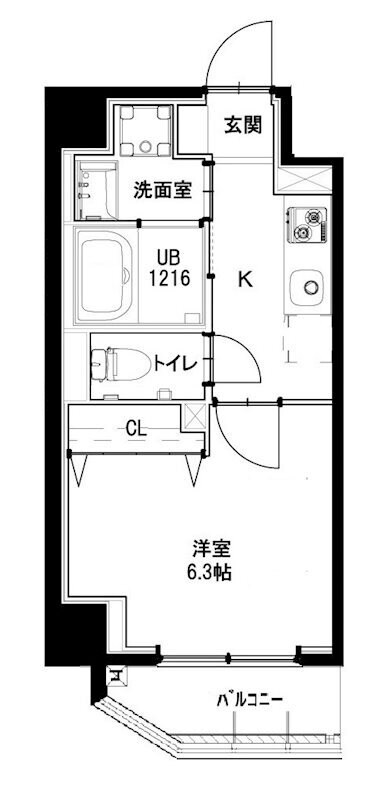 グリーンフォート河田の物件間取画像