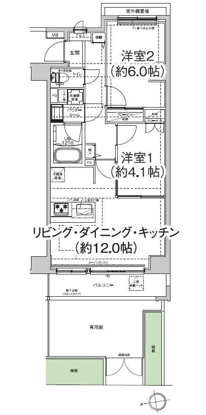 エルフォルテ東日暮里の物件間取画像