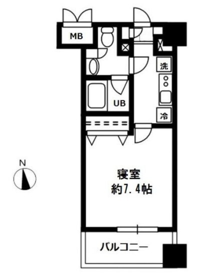 レジディア四谷三丁目の物件間取画像