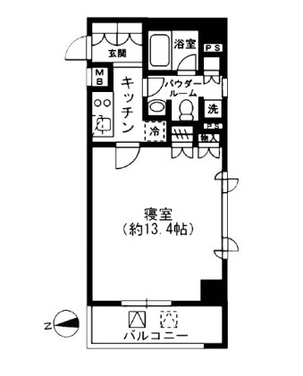 レジディア四谷三丁目の物件間取画像