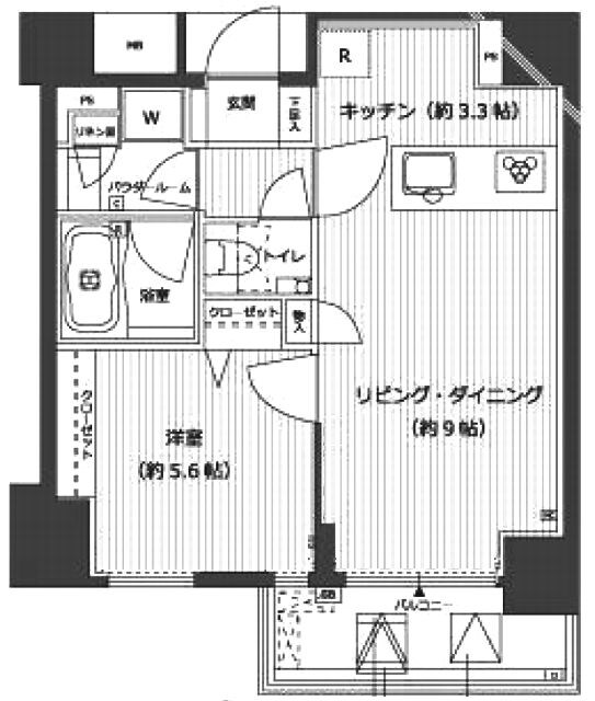 メインステージ九段下の物件間取画像