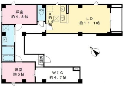 フォーリーフクローバー神楽坂の物件間取画像