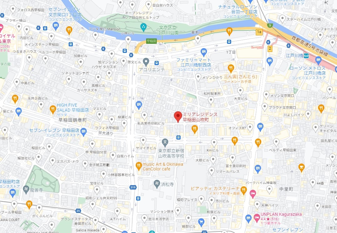 ミリアレジデンス早稲田山吹町の物件内観写真