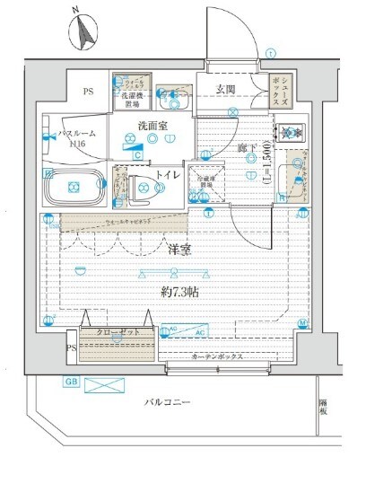 ブライズ神楽坂DUEの物件間取画像