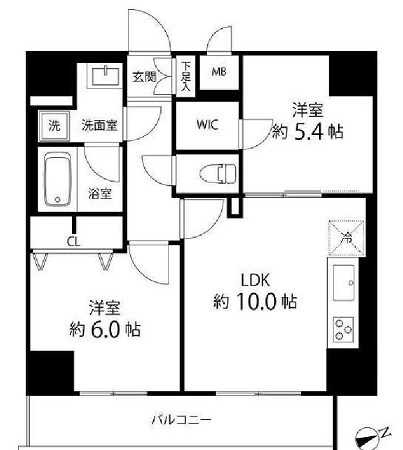 レフィールオーブ町屋駅前の物件間取画像