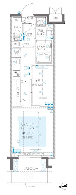 ズーム新宿御苑前（ZOOM新宿御苑前）の物件間取画像