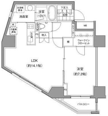 ジェイピーノイエ小石川（JP noie 小石川富坂）の物件間取画像