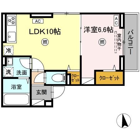 グラナーデ東尾久Iの物件間取画像