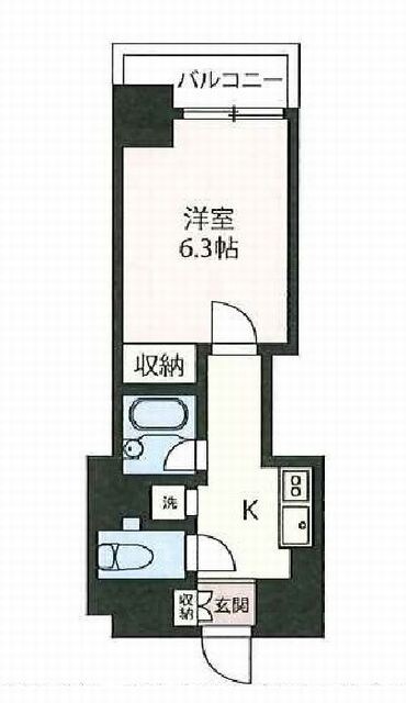 エスティメゾン神田の物件間取画像