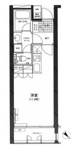 カーサ・デル・ソル小石川の物件間取画像